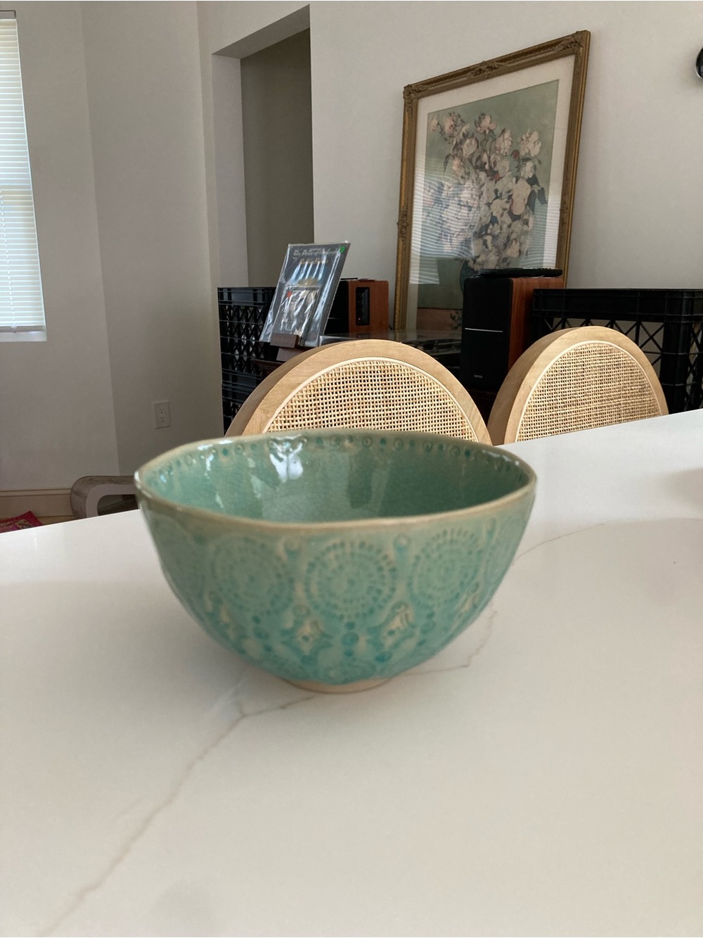Anthropologie old Havana mint cereal bowls set of 4